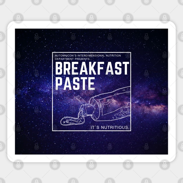 Breakfast Paste... it's Nutritious Accessories Sticker by Battle Bird Productions